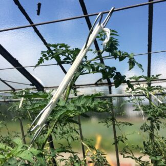 Tomatenhaken beiwickelt mit EcoTwine Ökoschnur