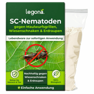 SC-Nematoden gegen Maulwurfsgrillen und Wiesenschnaken – Legona®