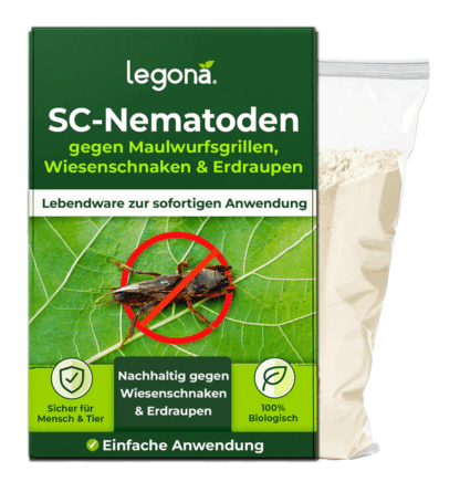 SC-Nematoden gegen Maulwurfsgrillen und Wiesenschnaken – Legona®